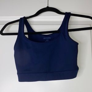 Blue sports bra womens XXS